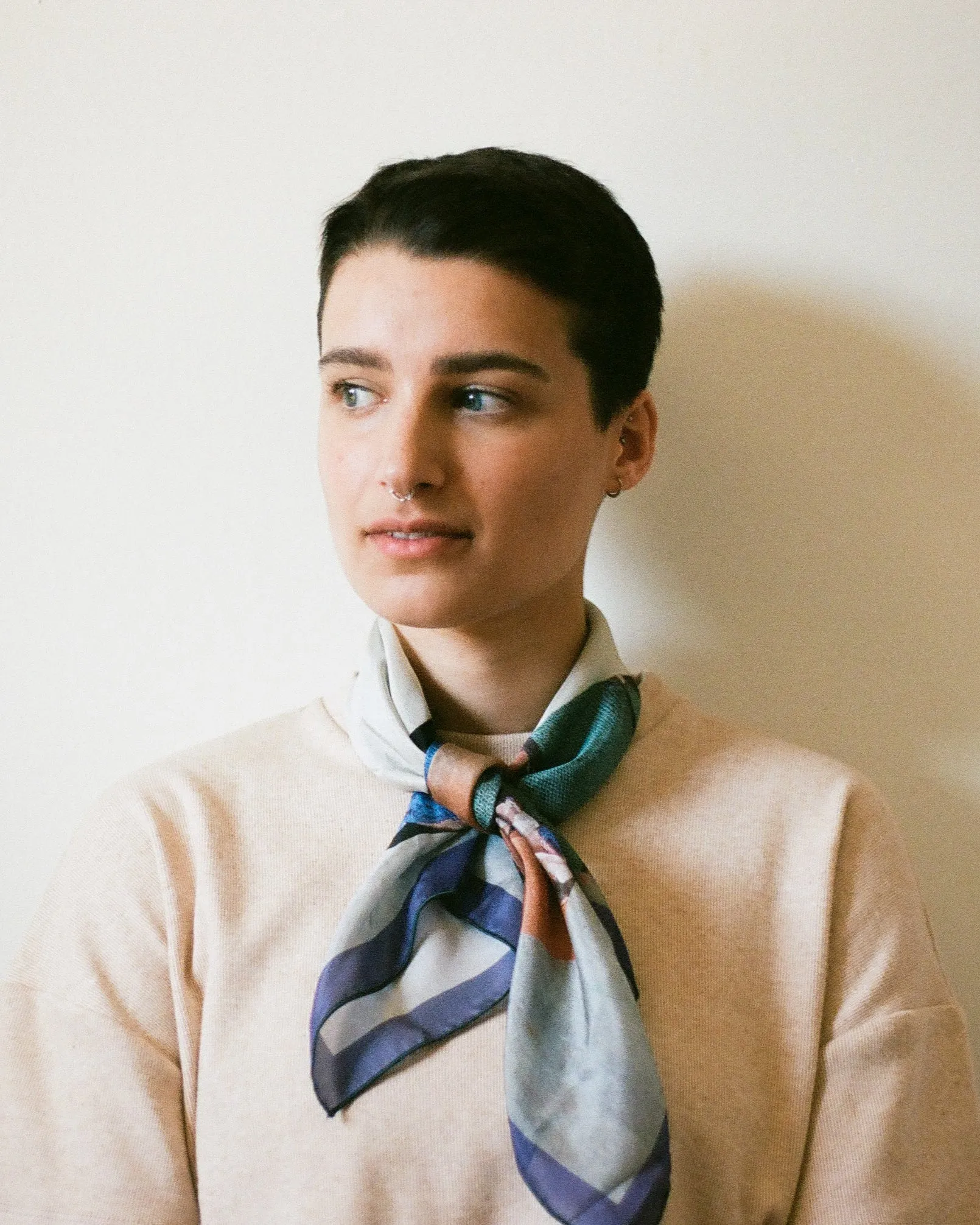 Silk scarf No6013w, b sold by atelier b product image thumbnail 3