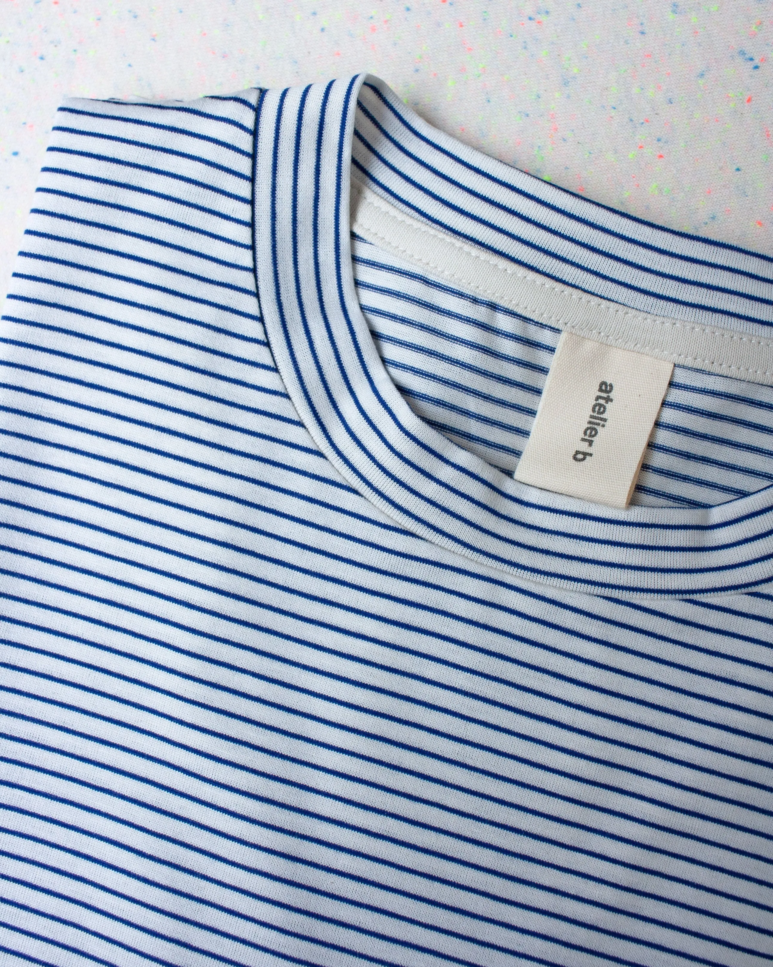 Unisex t-shirt No6076u, fine stripes sold by atelier b product image thumbnail 5