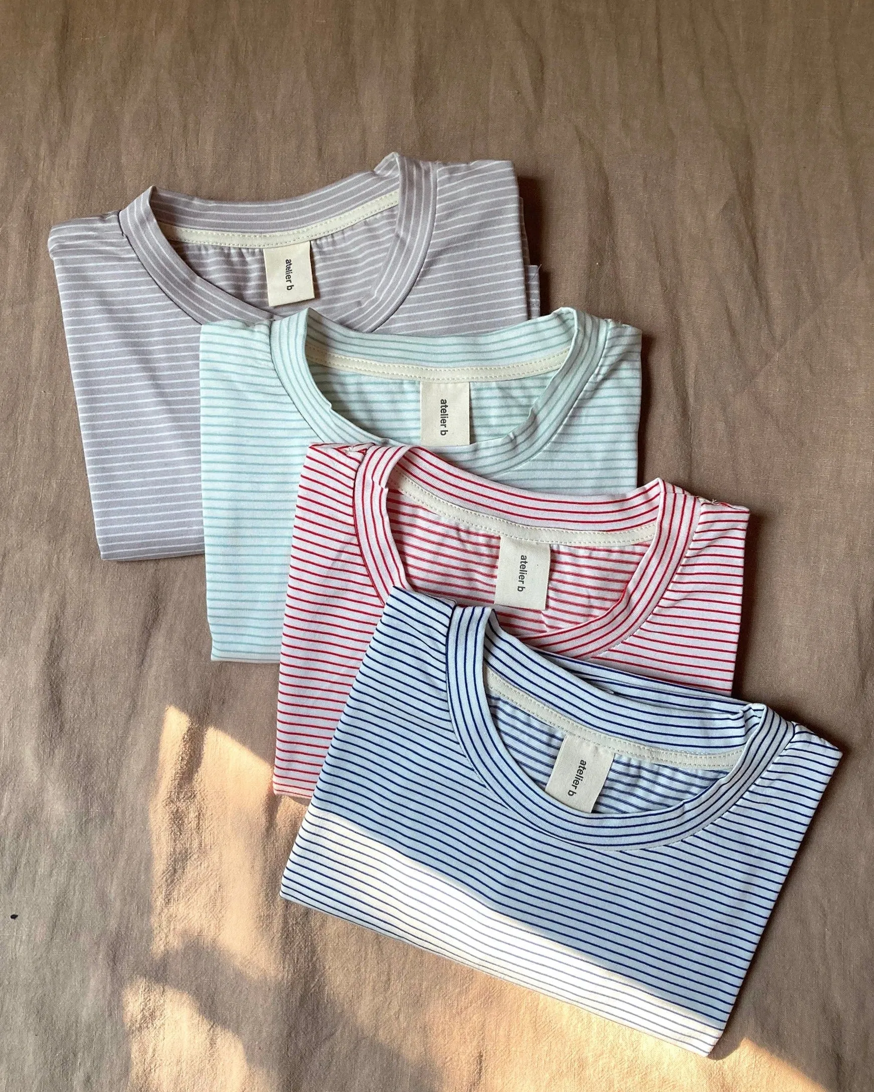 Unisex t-shirt No6076u, fine stripes sold by atelier b product image thumbnail 2