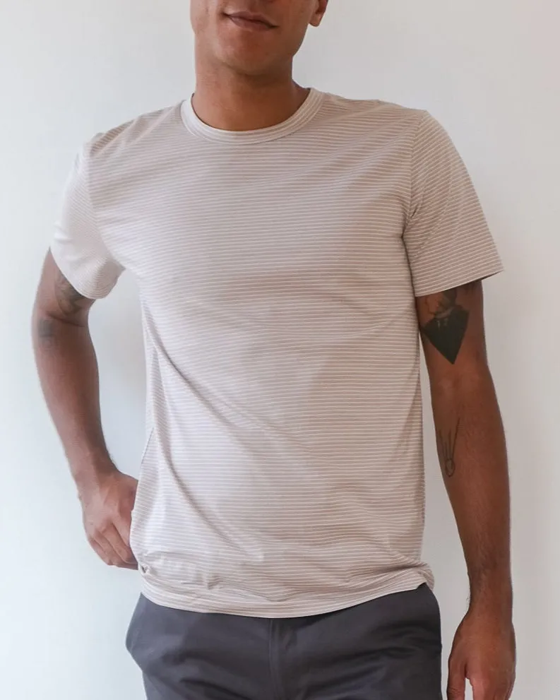 Unisex t-shirt No6076u, fine stripes sold by atelier b product image thumbnail 3