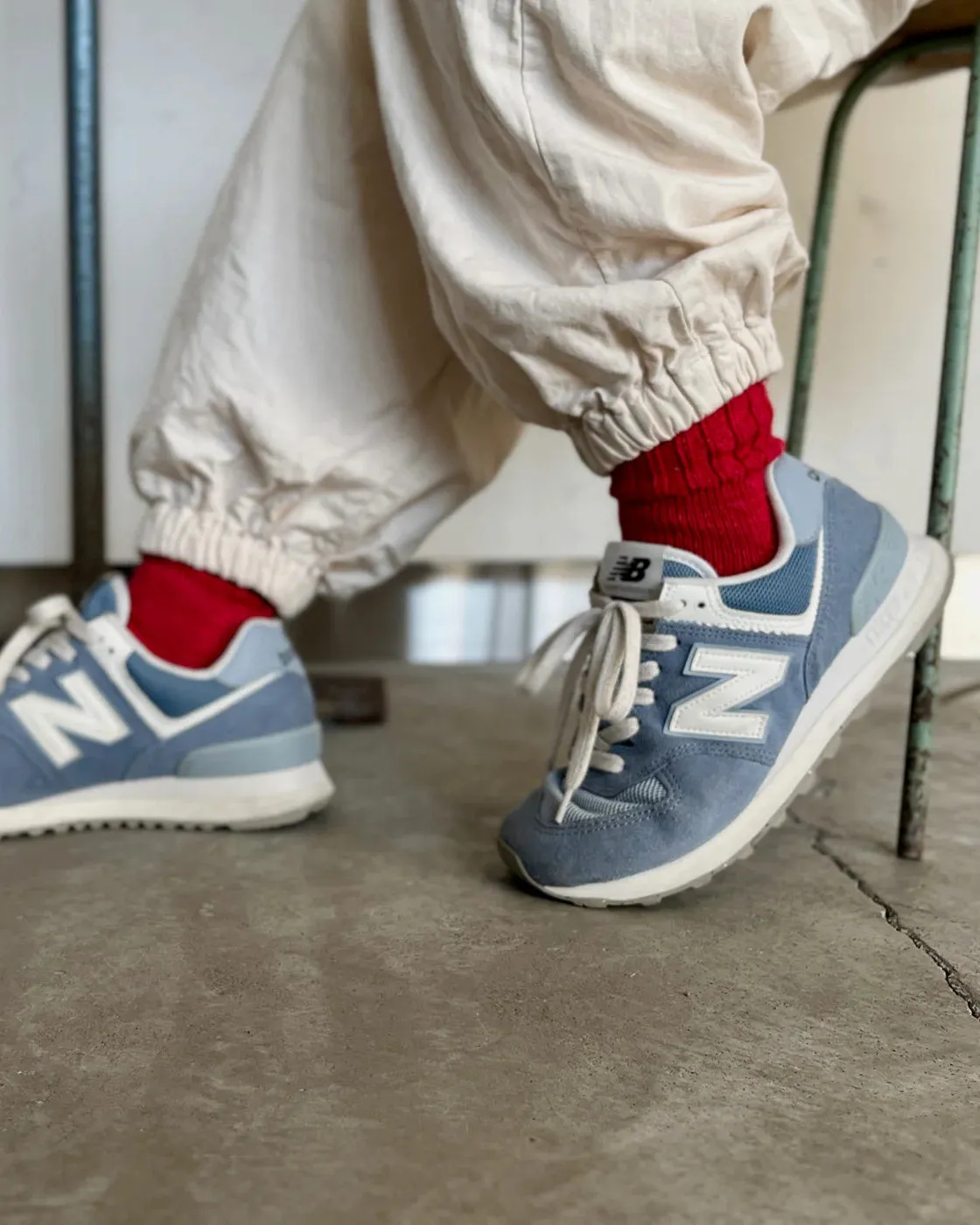 Fine linen and cotton ribbed socks by Yahae sold by atelier b product image thumbnail 5