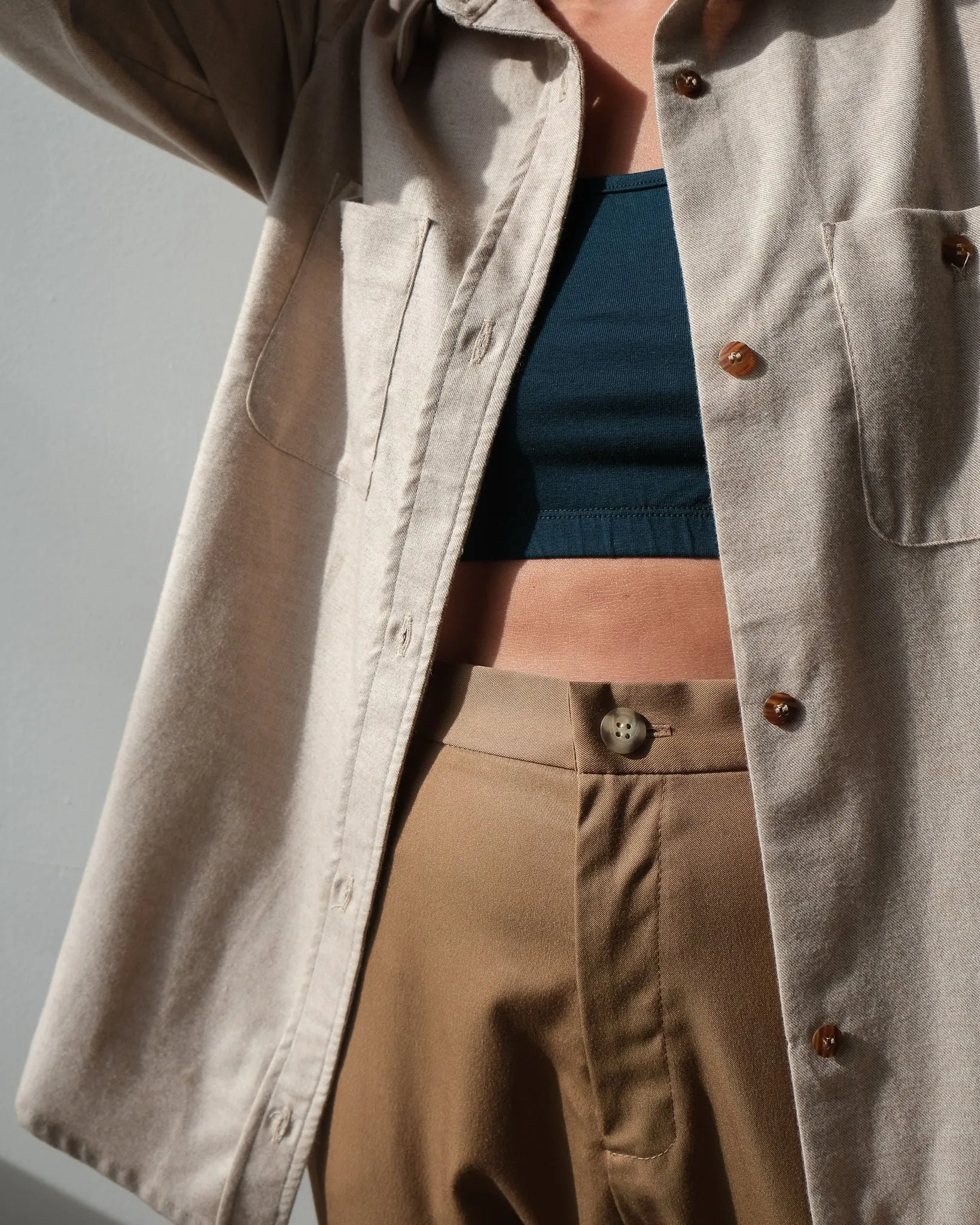 Trousers No2092w, sage and sepia sold by atelier b product image thumbnail 4