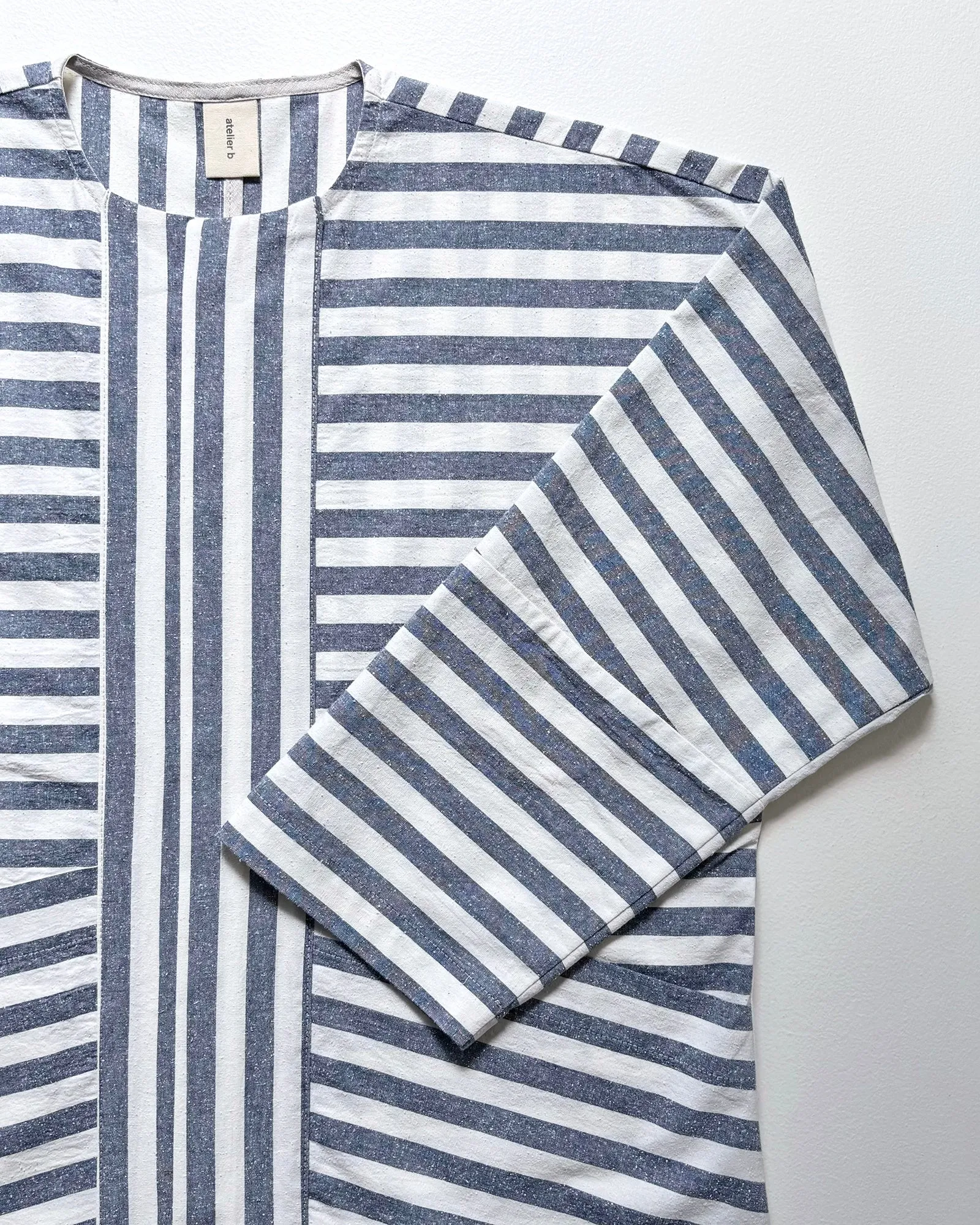 Vest No2520u, cotton and silk stripes sold by atelier b product image thumbnail 5