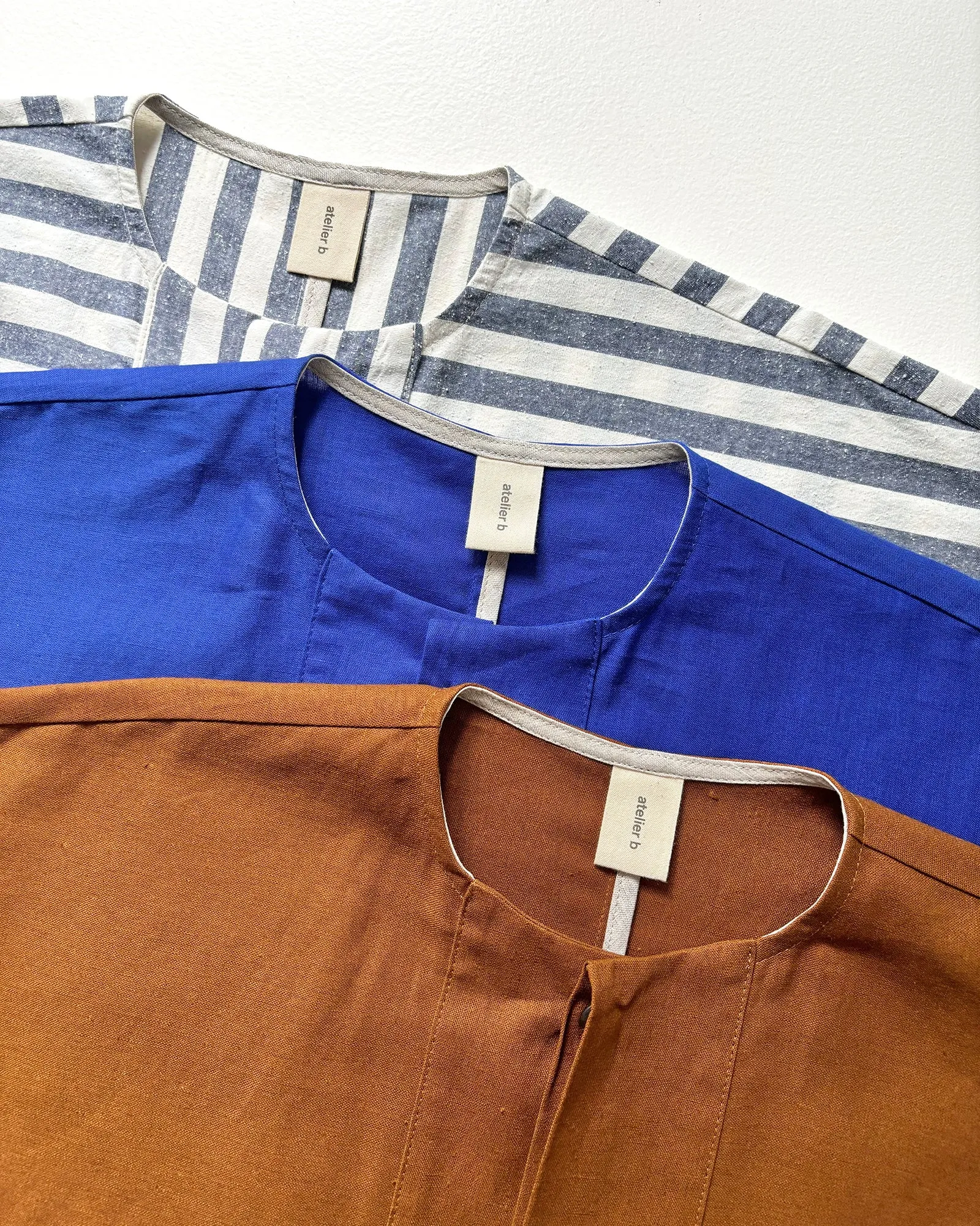 Vest No2520u, cotton and silk stripes sold by atelier b product image thumbnail 2