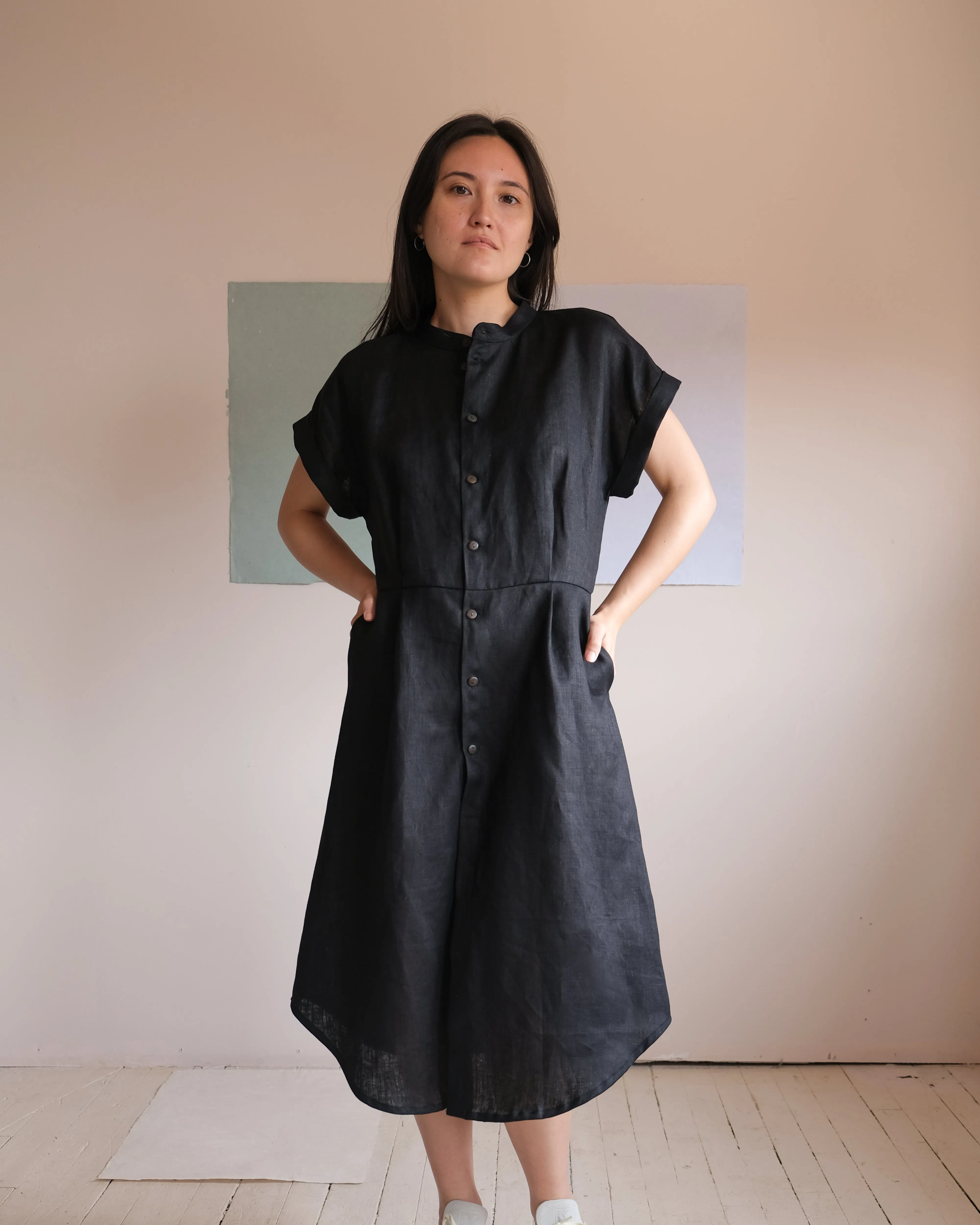 Shirt dress No2522w sold by atelier b