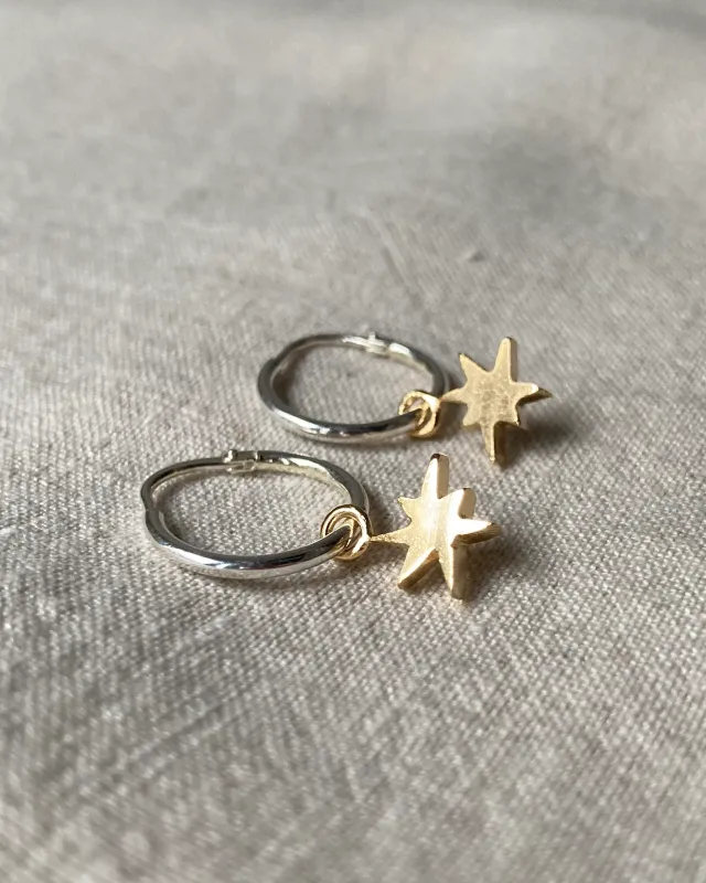 Étoile mini hoops by La Manufacture made by atelier b