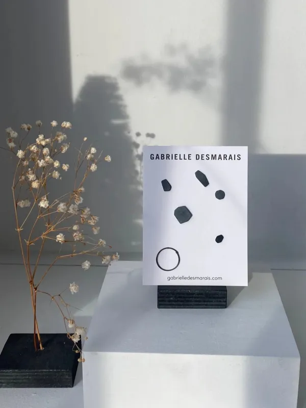 Classic earring set by Gabrielle Desmarais made by atelier b