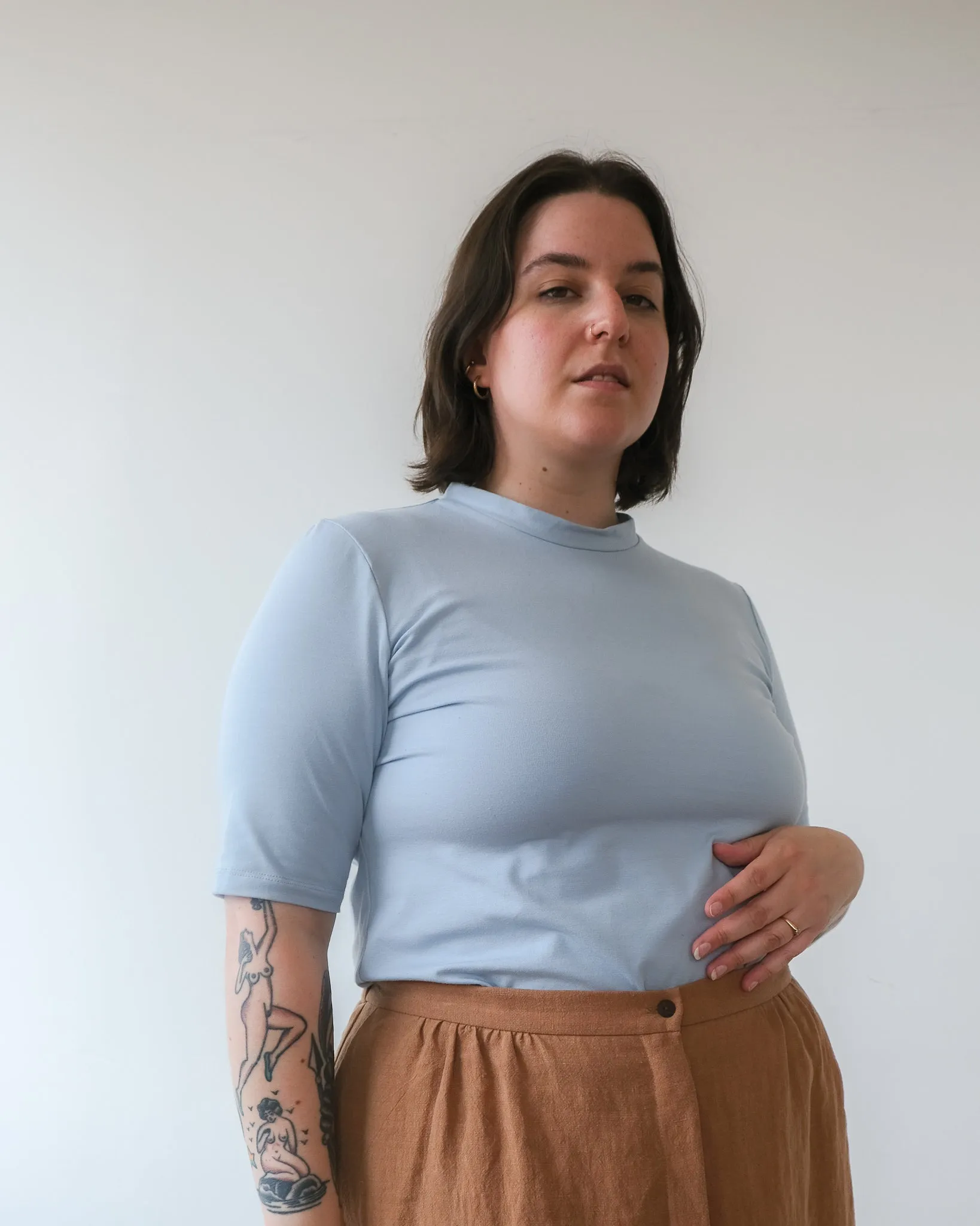 Mini mock neck top No2409w sold by atelier b product image thumbnail 2