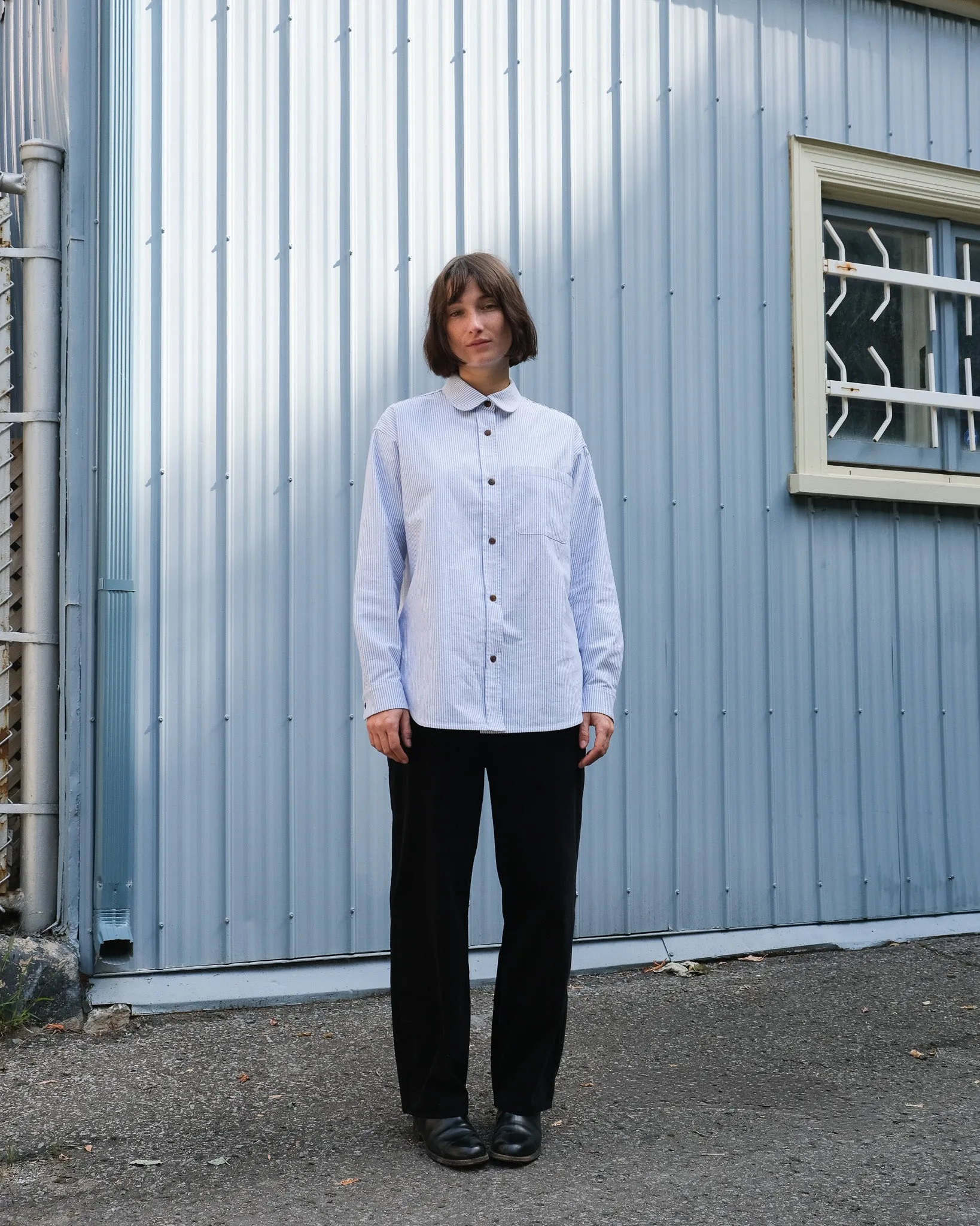 Loose-fitting shirt No2557w, stripes sold by atelier b product image thumbnail 3