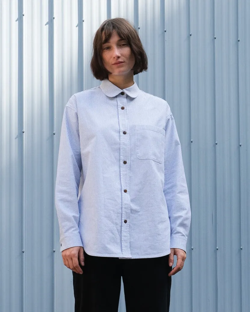 Loose-fitting shirt No2557w, stripes sold by atelier b