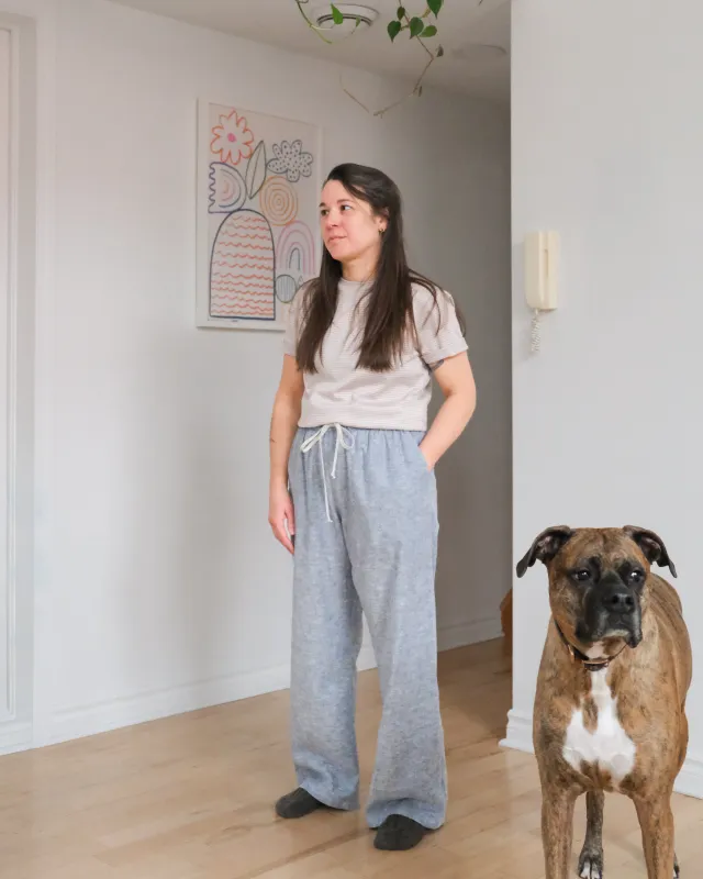 Loose-fitting lounge pants No5805u sold by atelier b