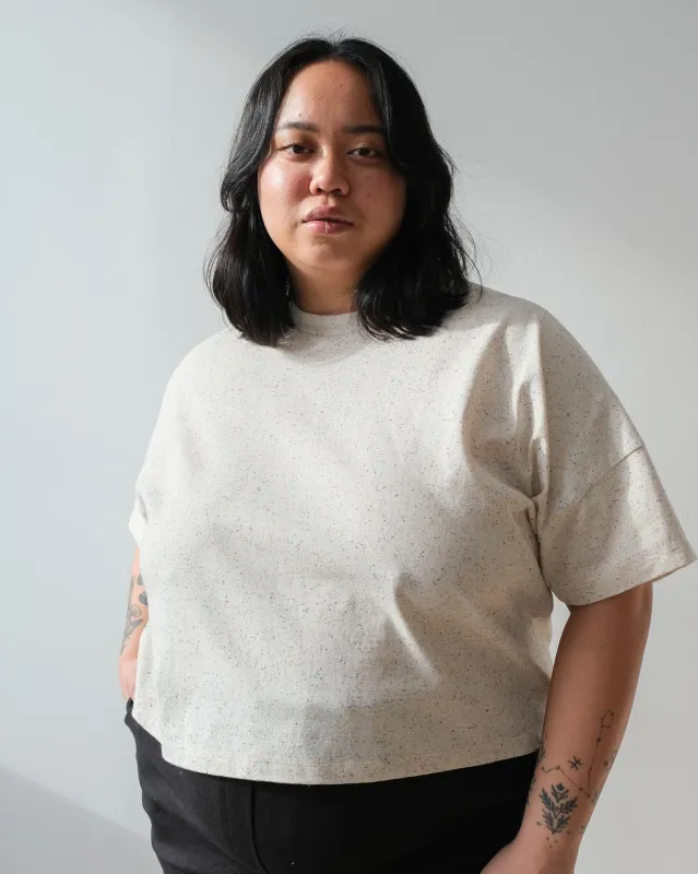 Boxy t-shirt No2470w, primary confetti sold by atelier b