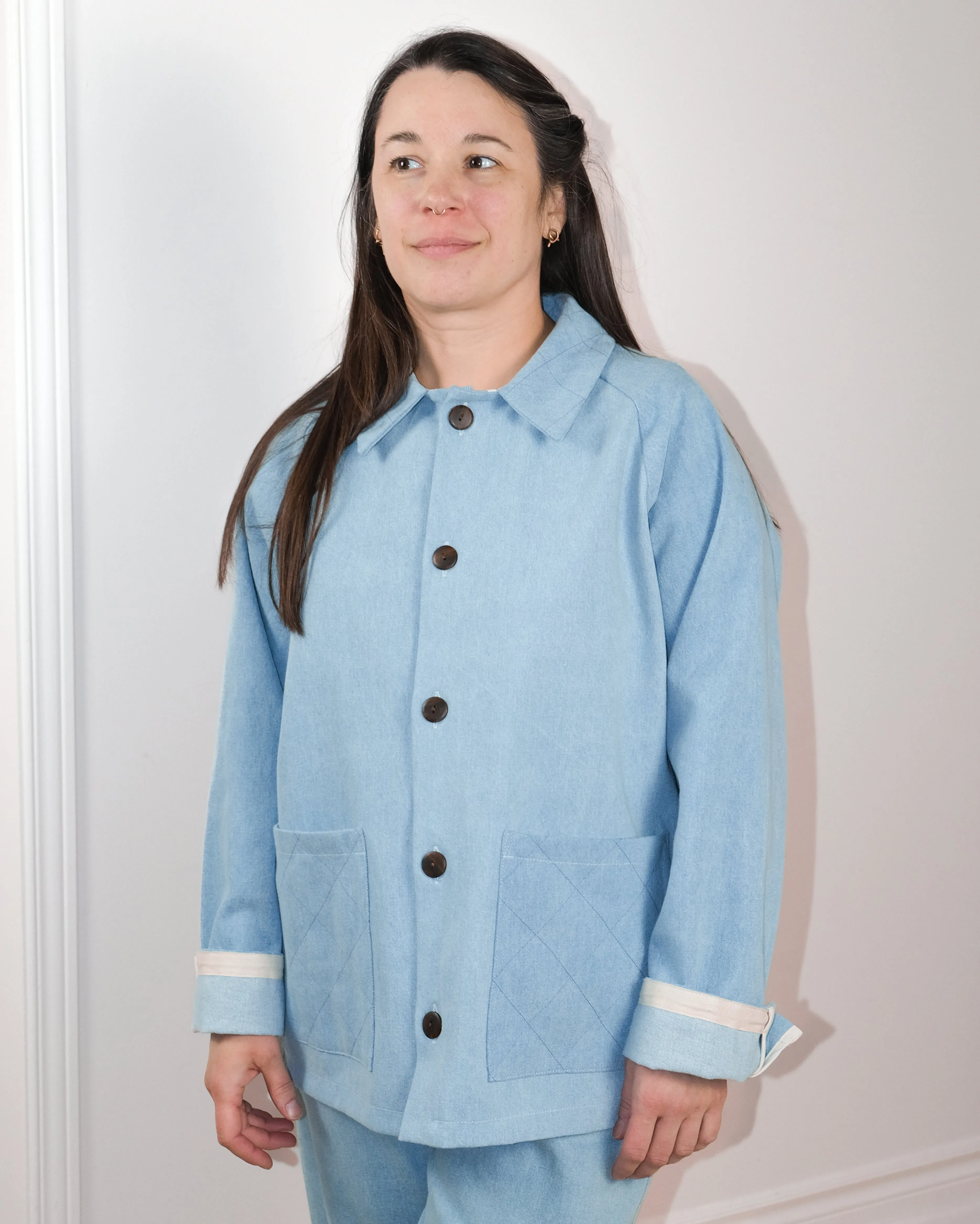 Unisex vest No2594u, denim sold by atelier b product image thumbnail 2