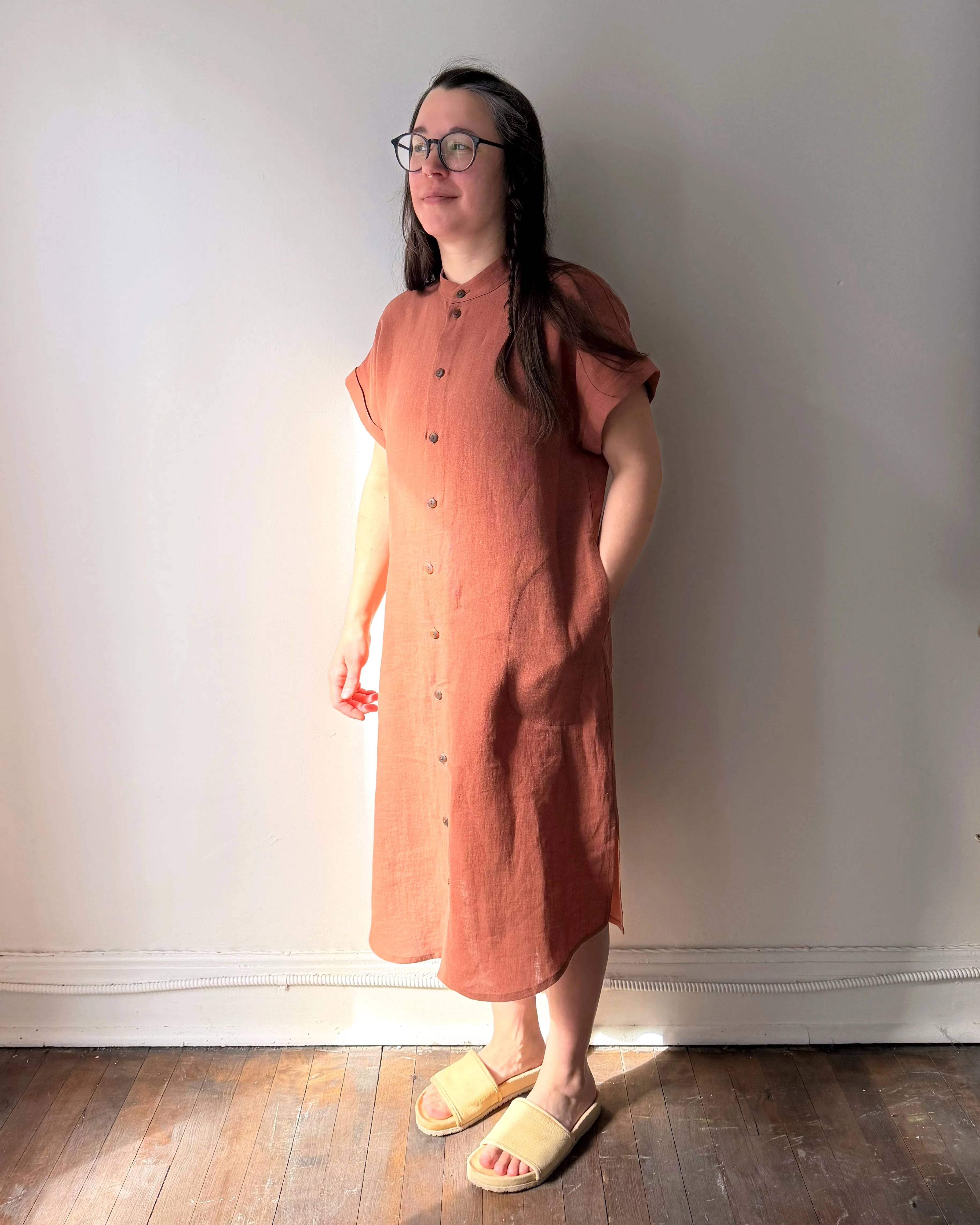 Shirt dress No2622w, linen sold by atelier b product image thumbnail 4