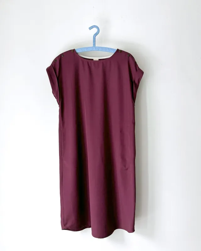 Straight-cut dress No2607w made by atelier b