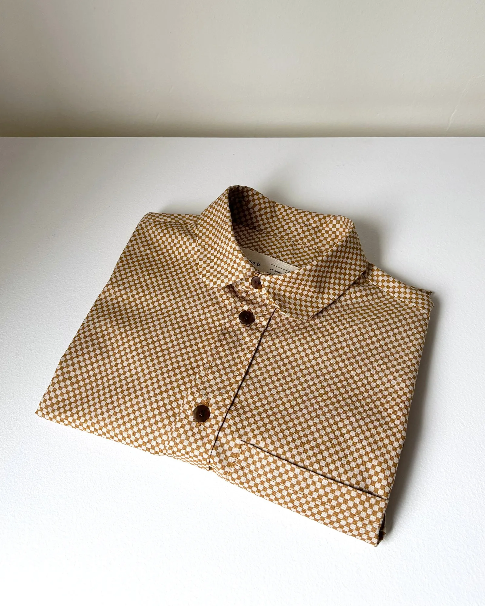 Shirt No2643w, checkerboard print sold by atelier b product image thumbnail 3