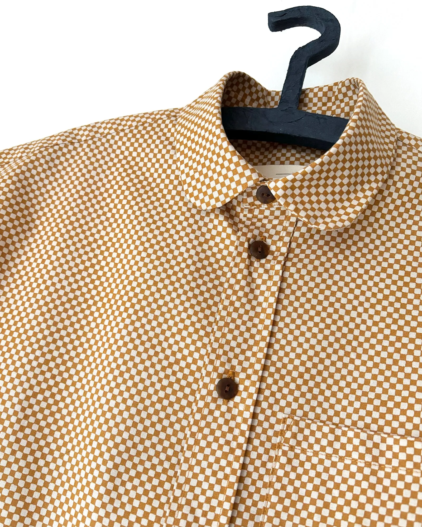 Shirt No2643w, checkerboard print sold by atelier b product image thumbnail 5
