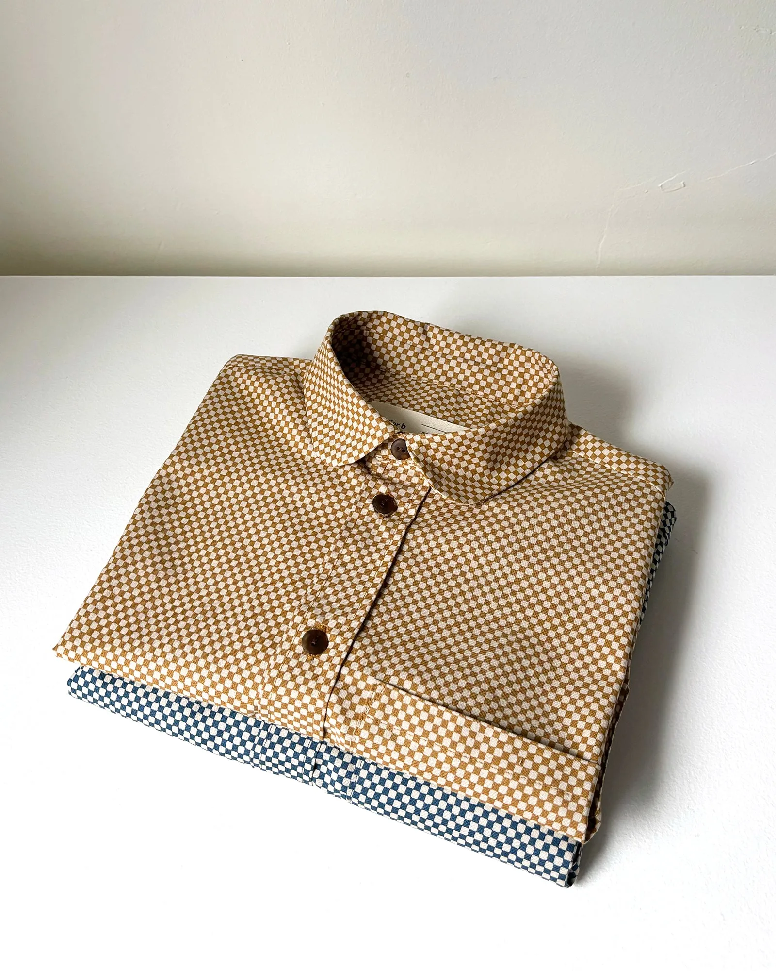 Shirt No2643w, checkerboard print sold by atelier b