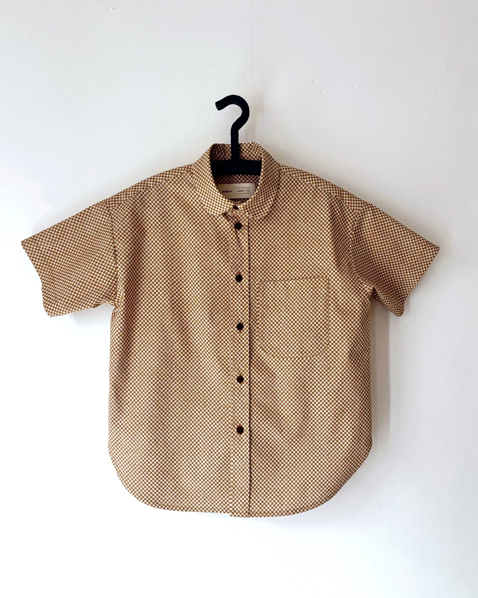 Shirt No2643w, checkerboard print sold by atelier b product image thumbnail 4