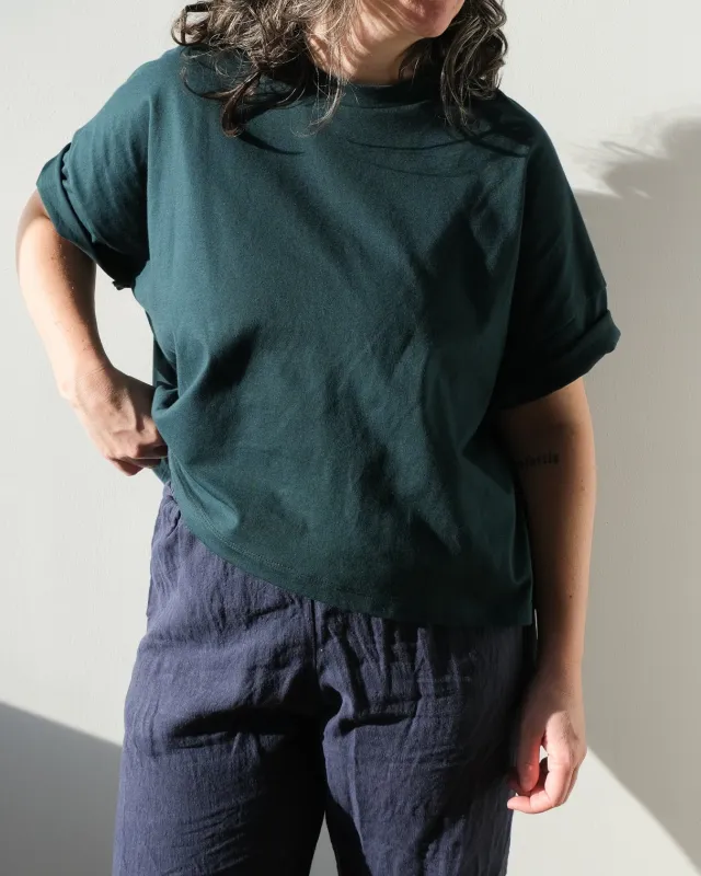 Boxy t-shirt No2470w, solid colours made by atelier b