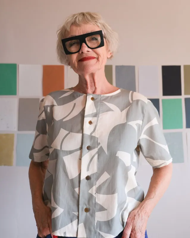 Top No2604w, off-cuts print made by atelier b