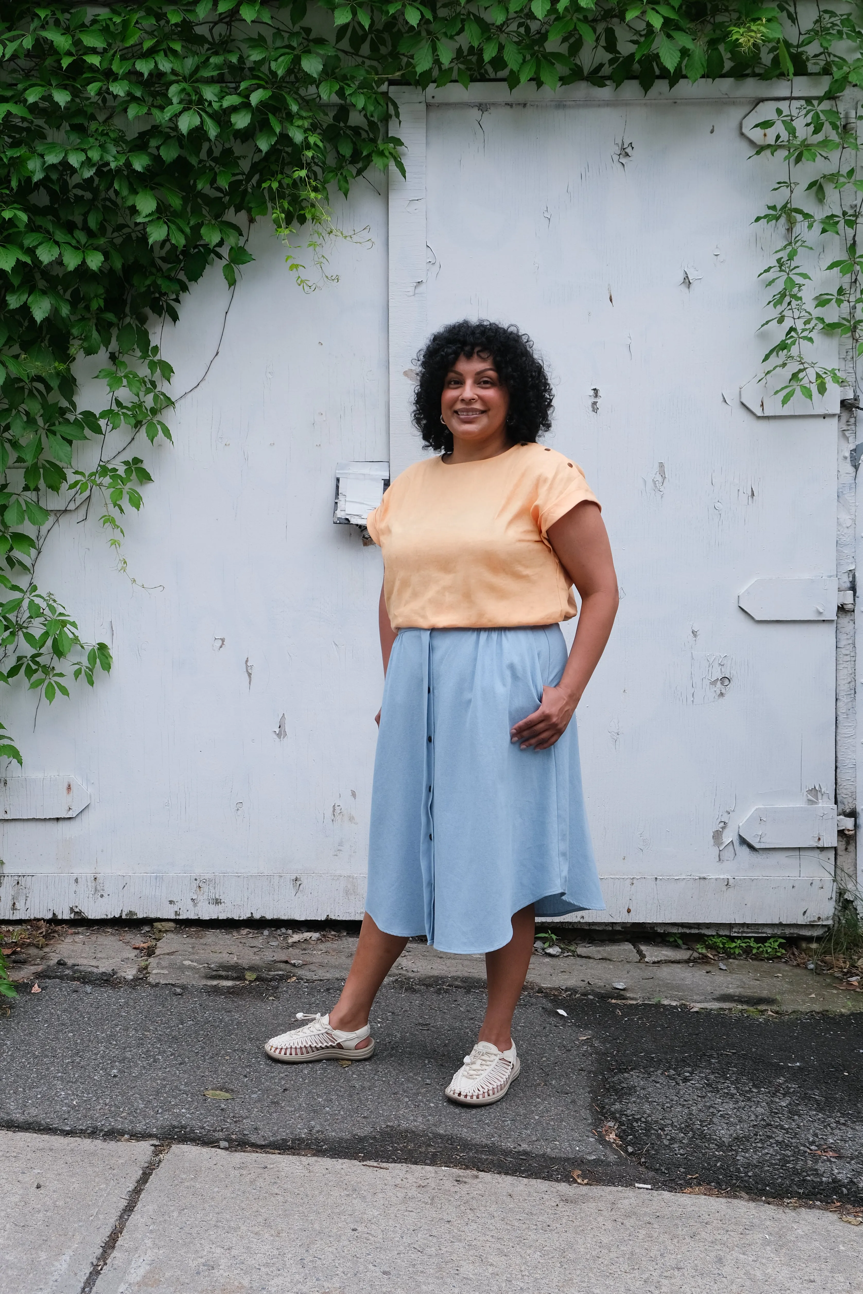 Skirt No2602w, denim sold by atelier b product image thumbnail 2