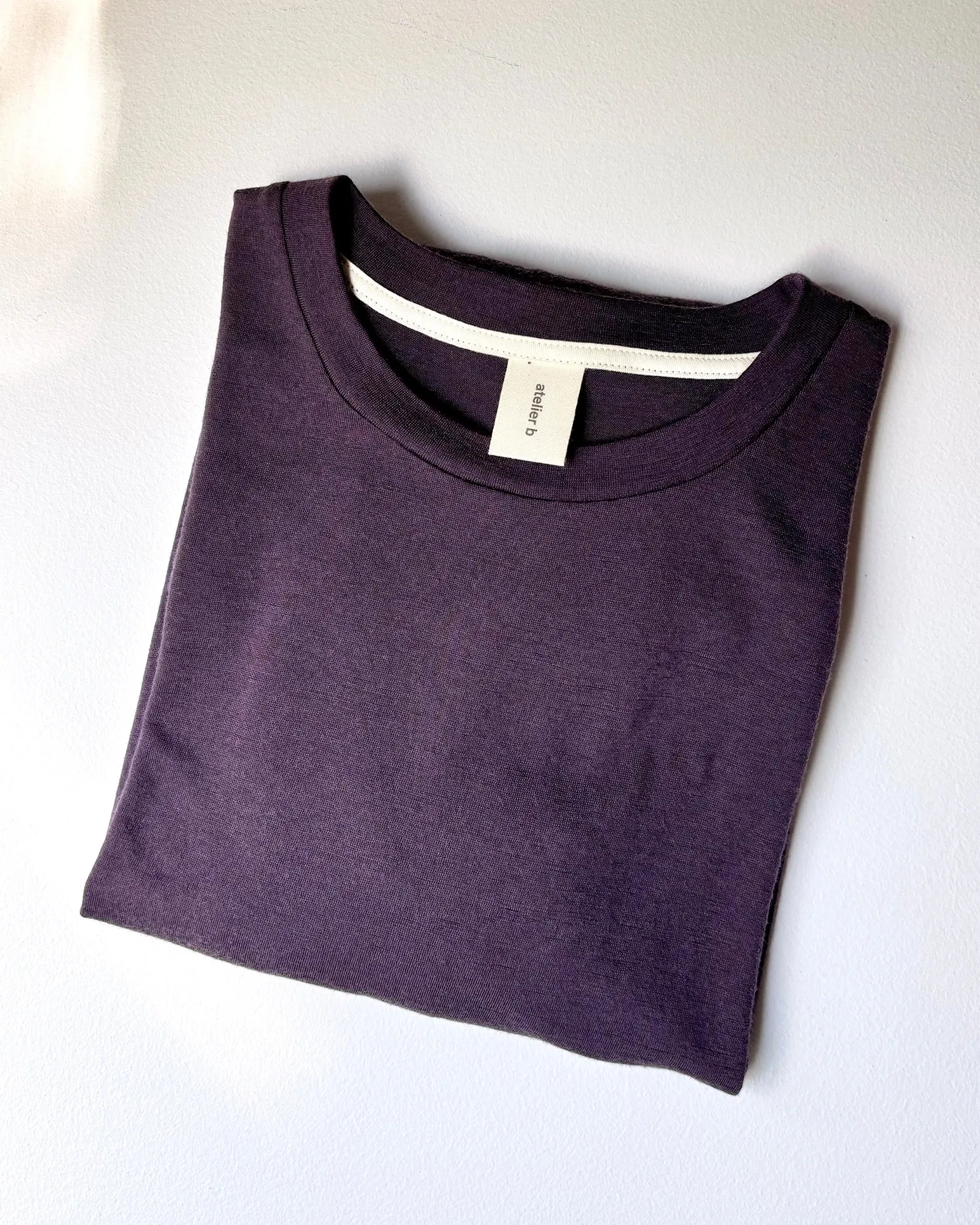 Unisex top long sleeves No6077u, merino wool sold by atelier b product image thumbnail 2