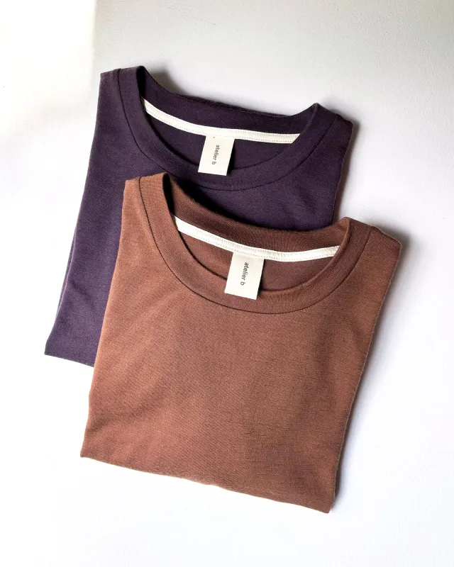 Unisex top long sleeves No6077u, merino wool made by atelier b