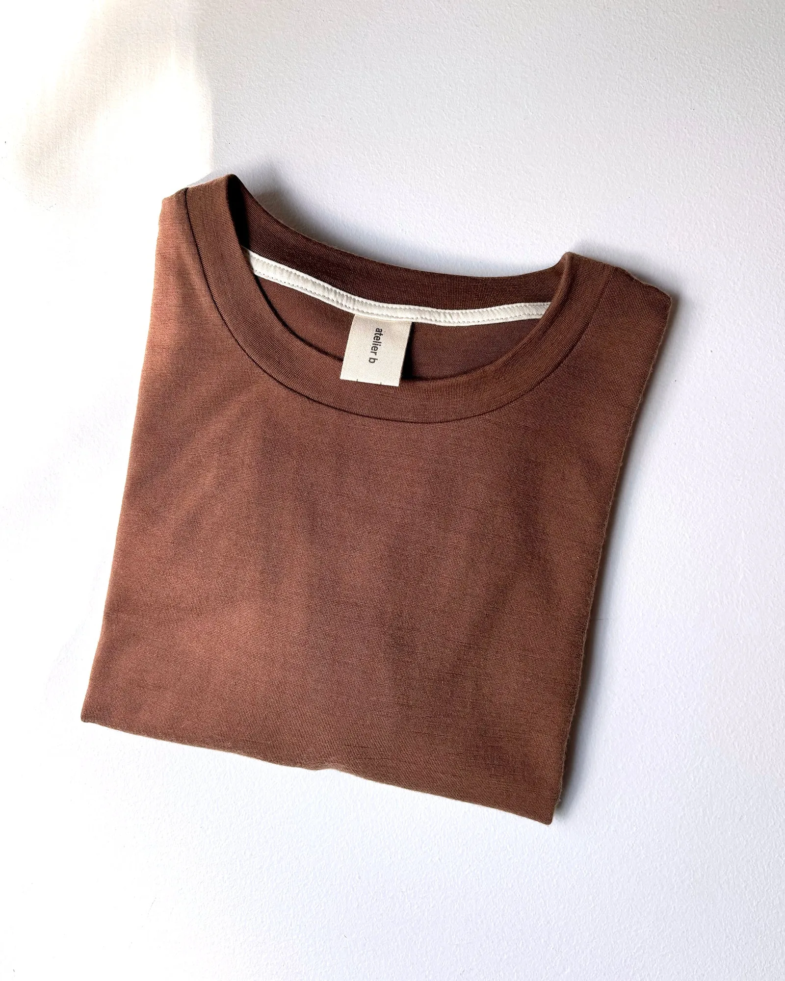 Unisex top long sleeves No6077u, merino wool sold by atelier b product image thumbnail 3