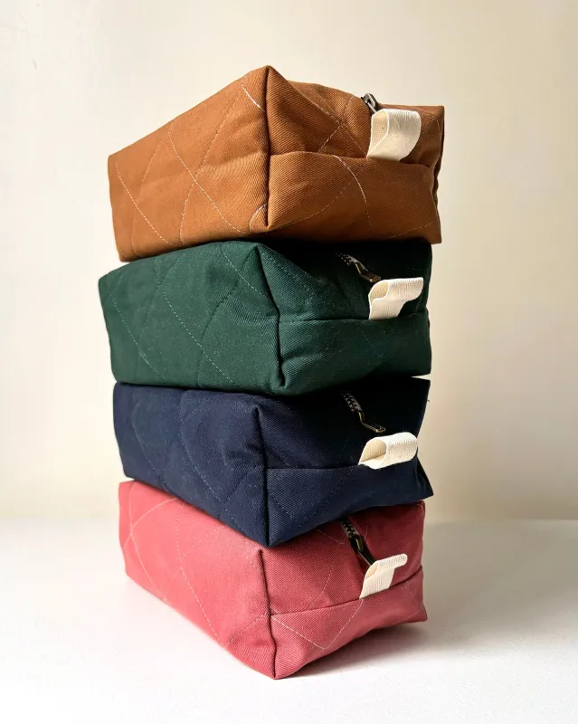 Medium quilted pouch made by atelier b