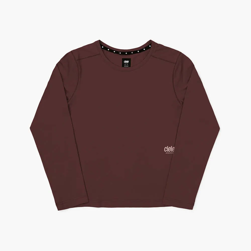 DLYLongsleeve - Dark Wine Red sold by ciele athletics