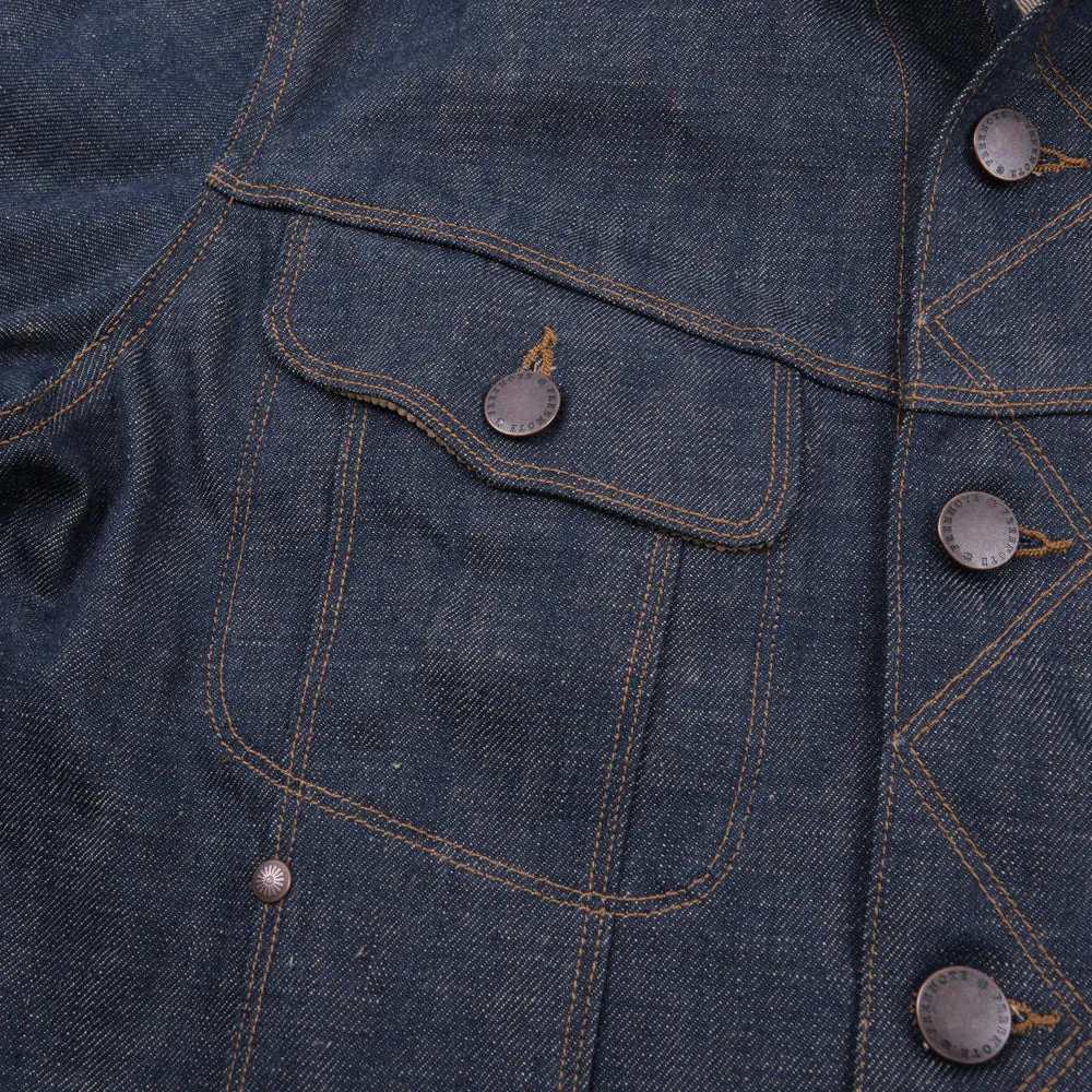 Freenote - High Low - 13oz Natural Indigo Jacket sold by Dutil Denim product image thumbnail 4