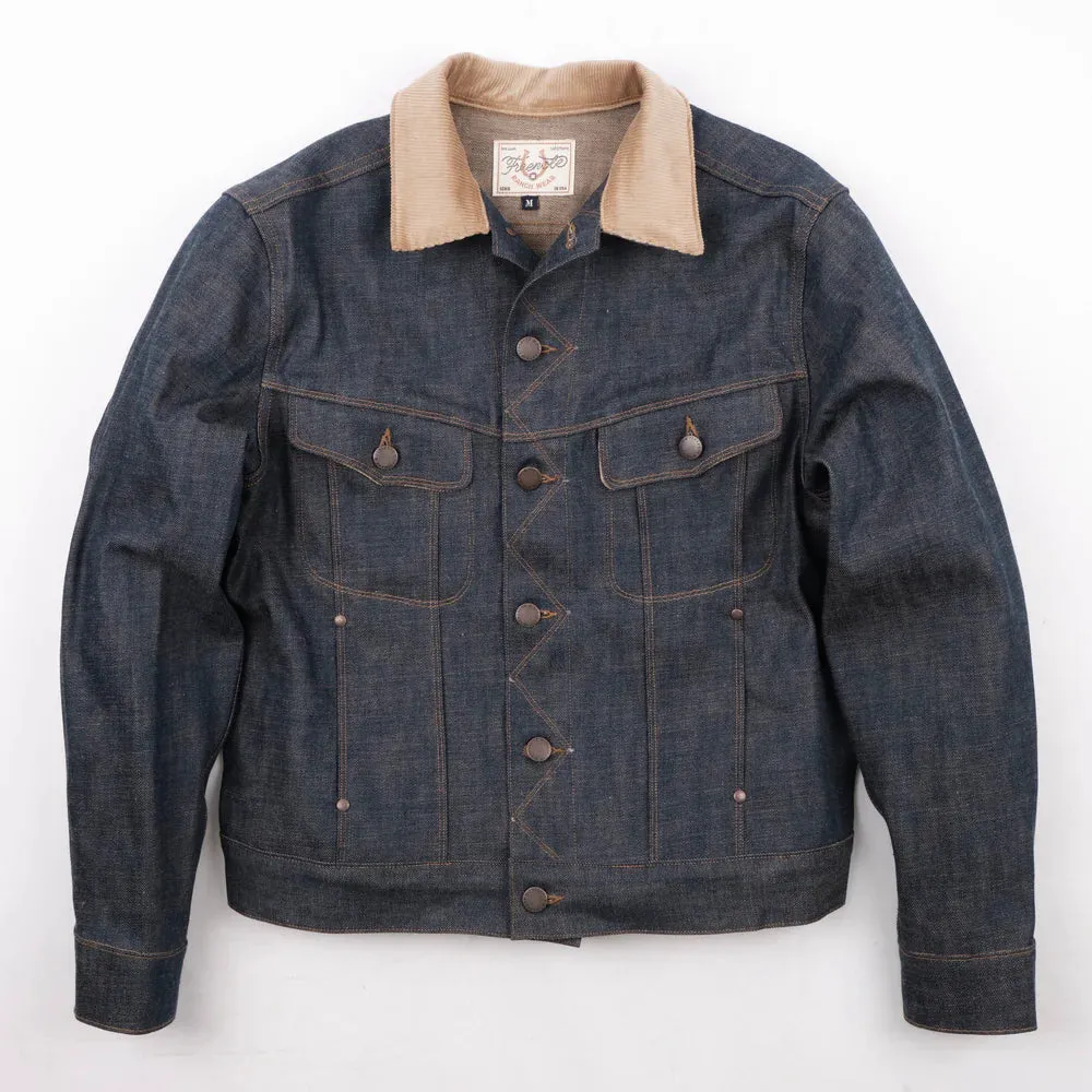 Freenote - High Low - 13oz Natural Indigo Jacket sold by Dutil Denim