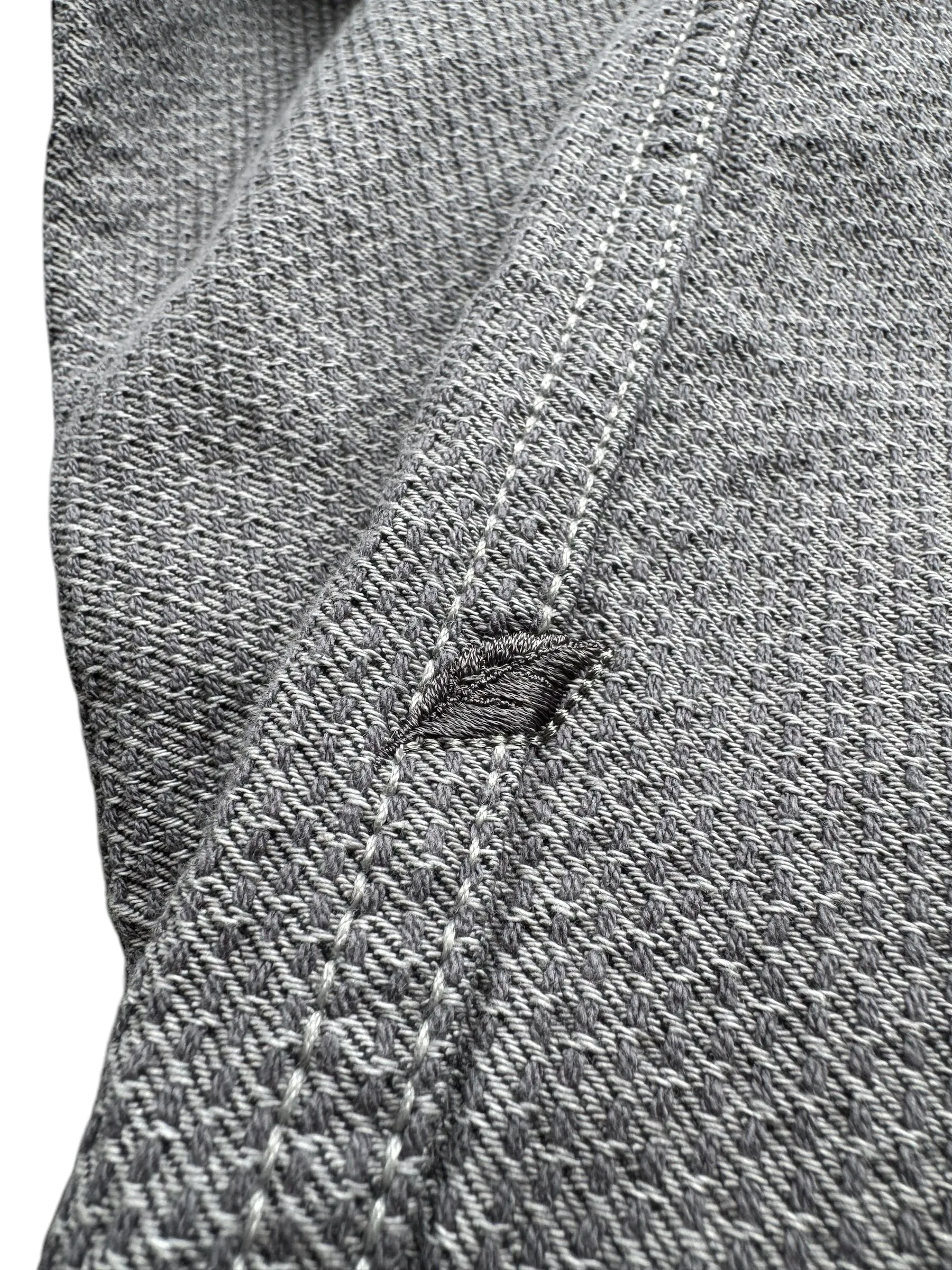 Pure Blue Japan - 6221-GRY Woven Sashiko Type 3 Denim Jacket - Grey x Black sold by Dutil Denim product image thumbnail 4