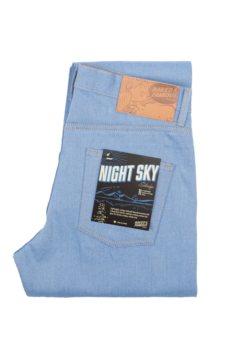 Naked & Famous - Easy Guy - Night Sky Selvedge sold by Dutil Denim