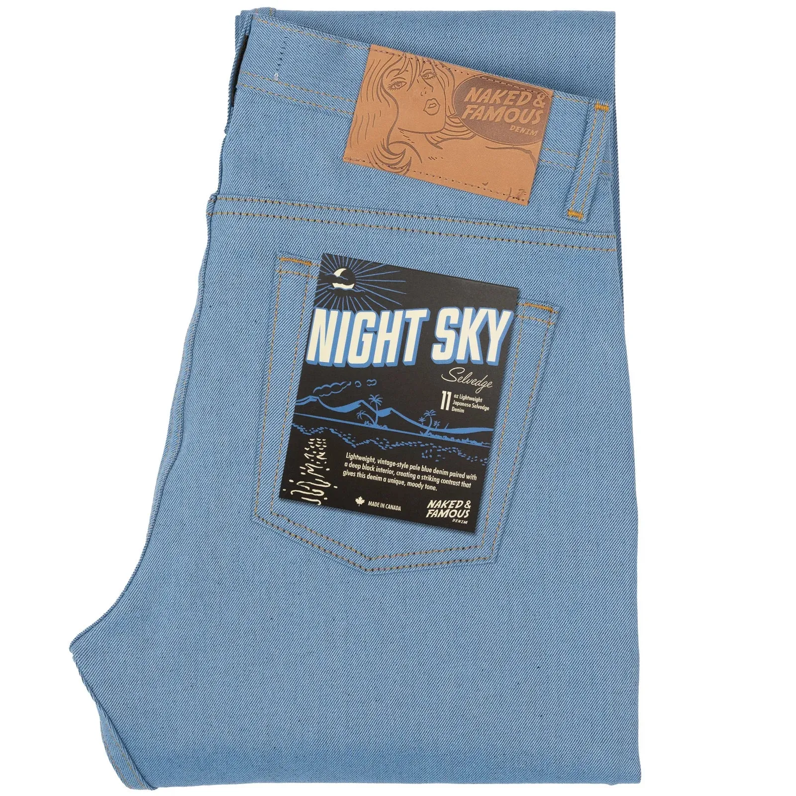 Naked & Famous - Weird Guy - Night Sky Selvedge sold by Dutil Denim