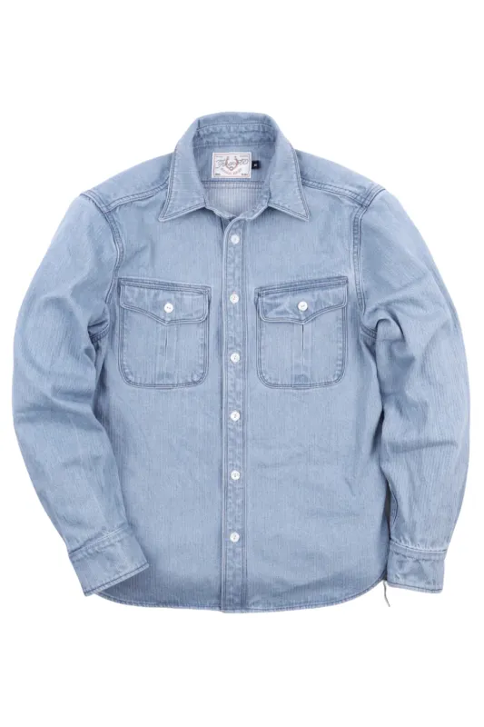 Freenote - Rancho - Bleach Indigo sold by Dutil Denim