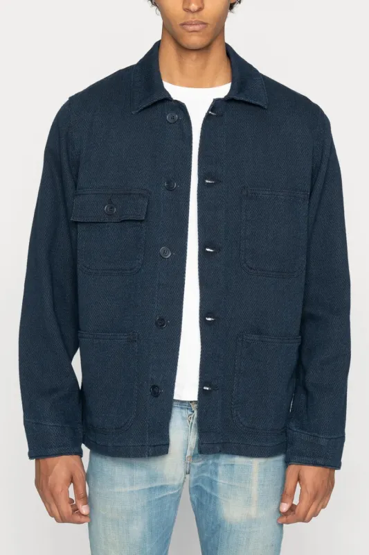 Naked & Famous - Chore Coat - Yagasuri Denim sold by Dutil Denim