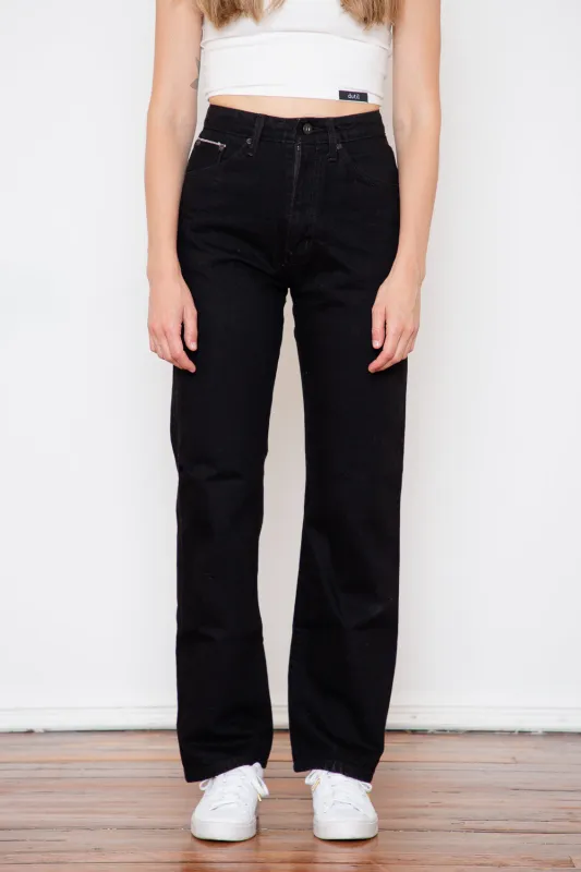 Naked & Famous - Classic - Washed Solid Black Selvedge sold by Dutil Denim