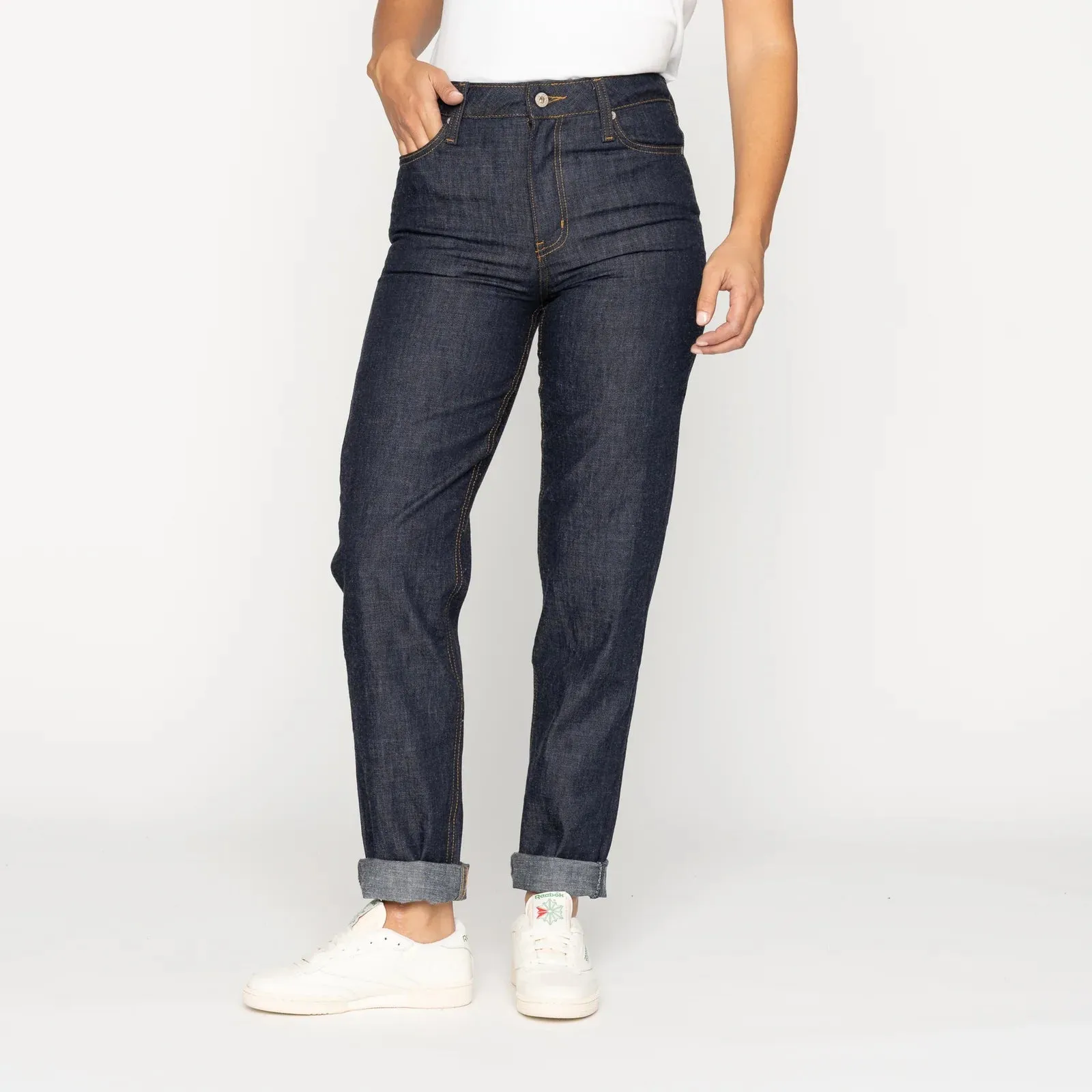 Naked & Famous - Bestie - 10oz Rinsed Denim sold by Dutil Denim product image thumbnail 4