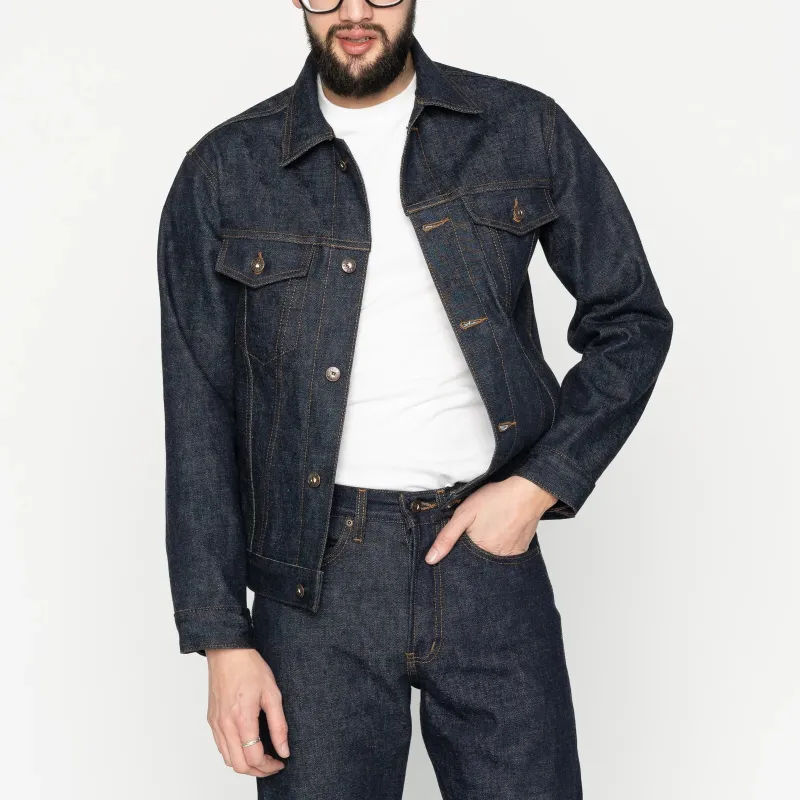 Naked & Famous - Denim Jacket - Blue Wave Selvedge sold by Dutil Denim