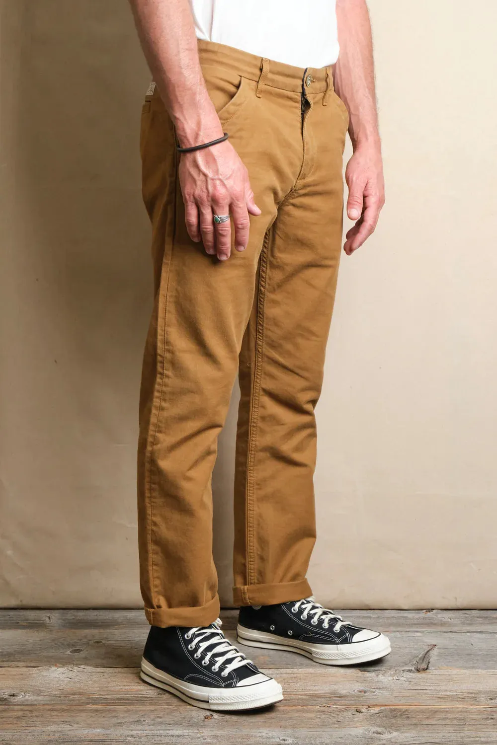 Freenote - Workers Chino Slim Straight - 10oz Khaki sold by Dutil Denim product image thumbnail 2