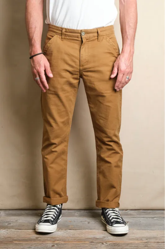 Freenote - Workers Chino Slim Straight - 10oz Khaki sold by Dutil Denim