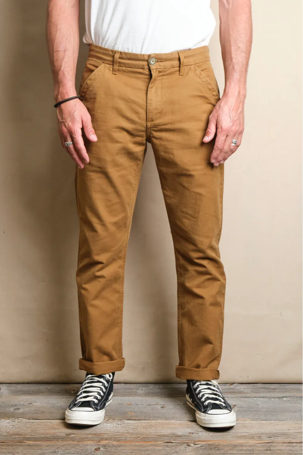 Freenote - Workers Chino Slim Straight - 10oz Khaki sold by Dutil Denim