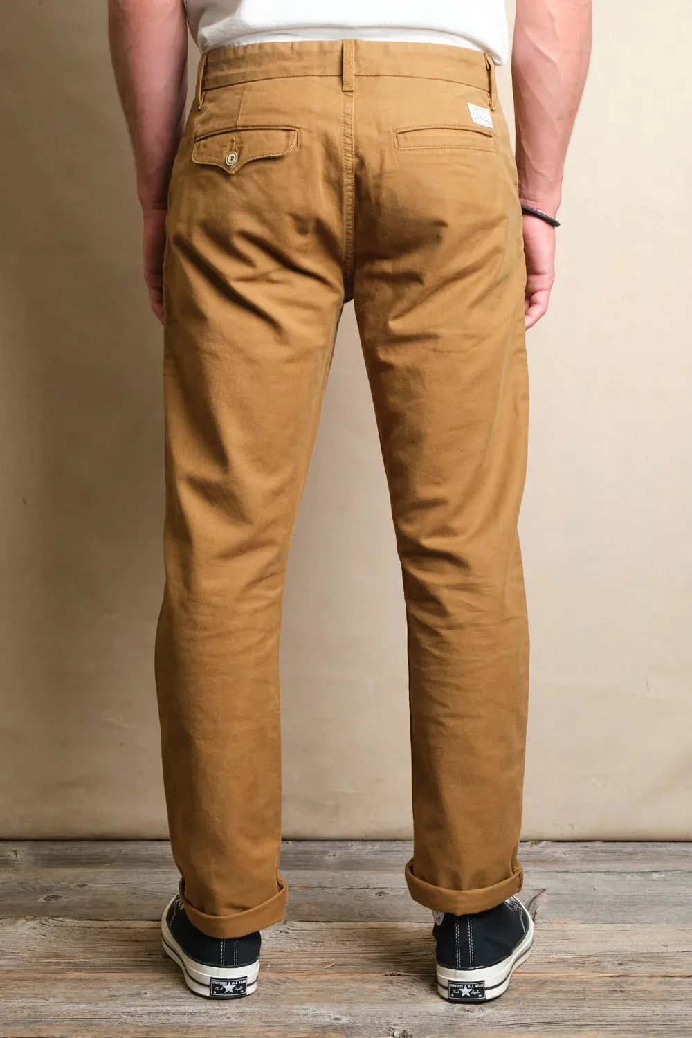 Freenote - Workers Chino Slim Straight - 10oz Khaki sold by Dutil Denim product image thumbnail 4