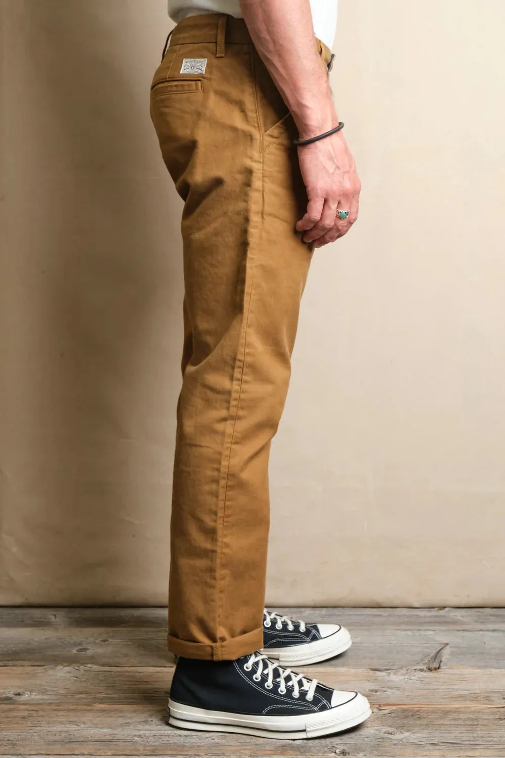 Freenote - Workers Chino Slim Straight - 10oz Khaki sold by Dutil Denim product image thumbnail 3