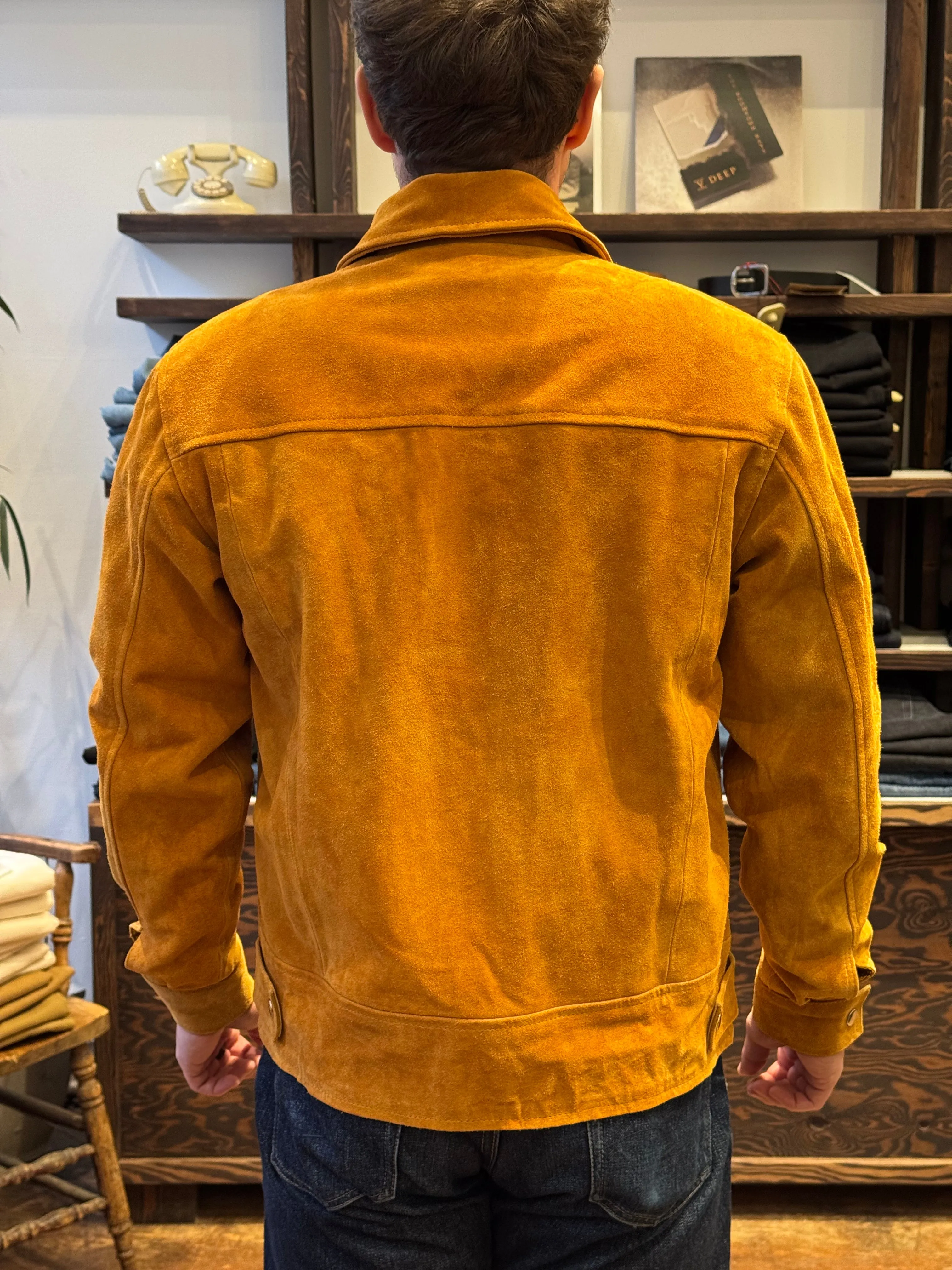 Dutil - Suede Trucker Jacket - Cowhide sold by Dutil Denim product image thumbnail 2
