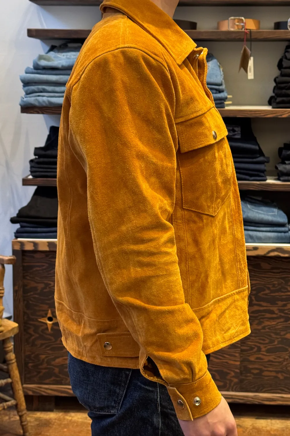 Dutil - Suede Trucker Jacket - Cowhide sold by Dutil Denim product image thumbnail 3