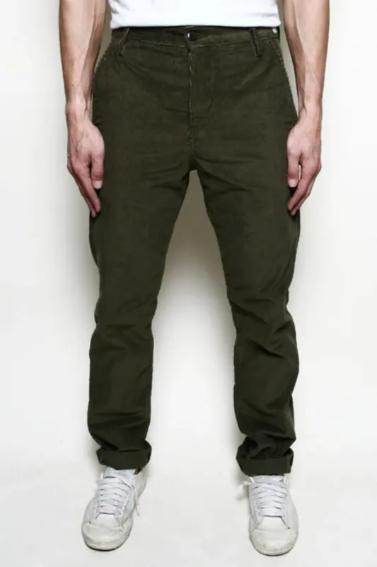 Rogue Territory - Officer High Trouser - Olive sold by Dutil Denim