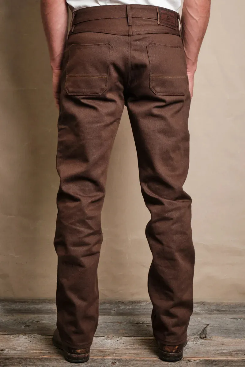 Freenote - Wilkes Western - 15oz Dark Brown Denim sold by Dutil Denim product image thumbnail 4
